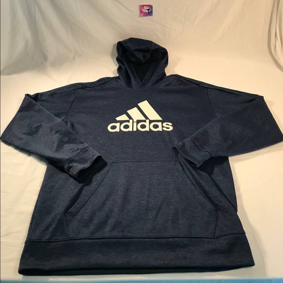 adidas Other - Men’s Adidas Team Issue Badge Fleece Pullover Hoodie Sweatshirt Size Large